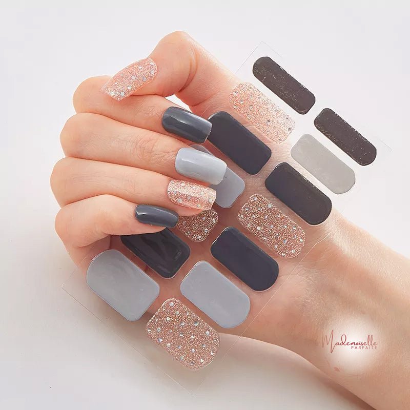 Pearly Graphite Nails
